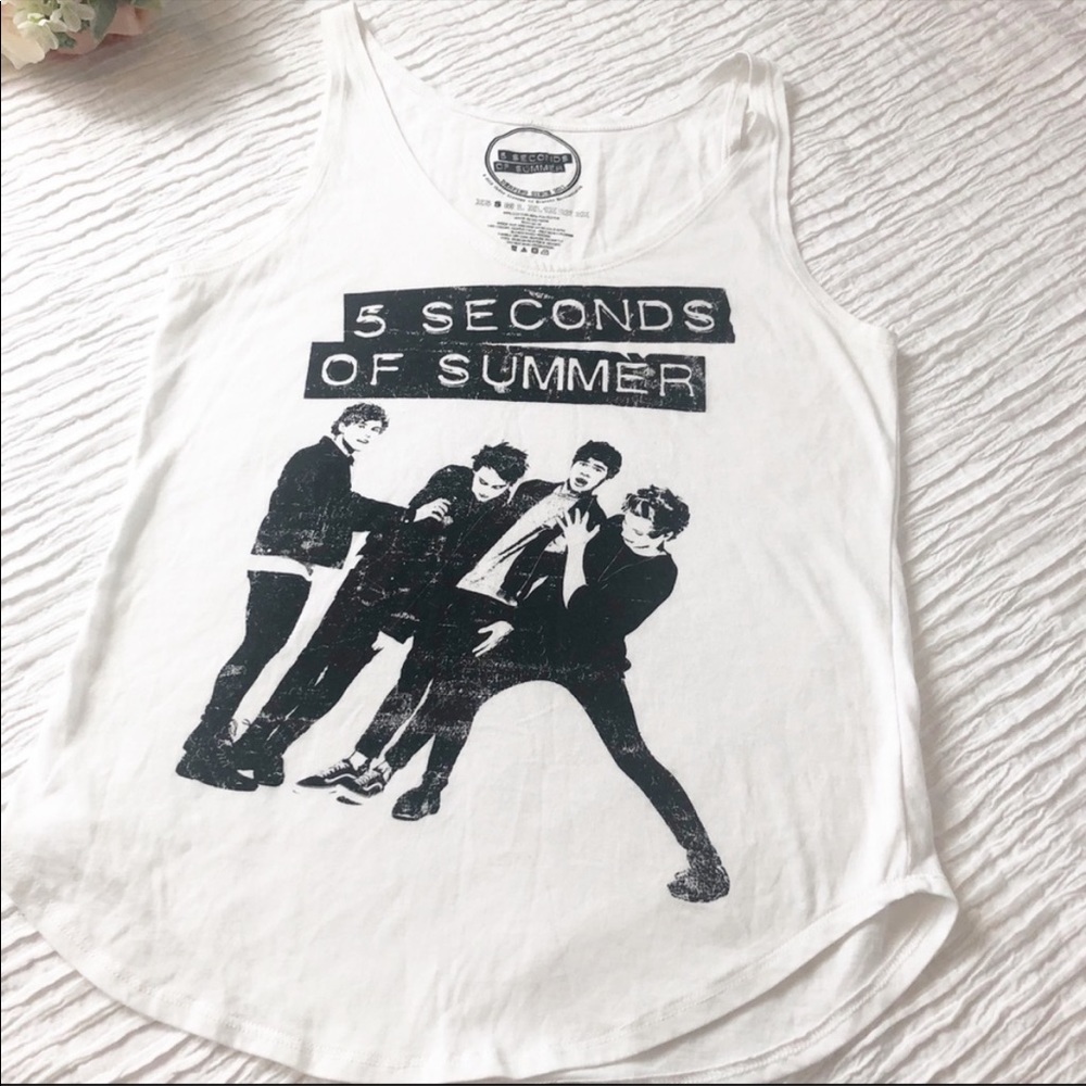 5 seconds of summer sleeveless shirt